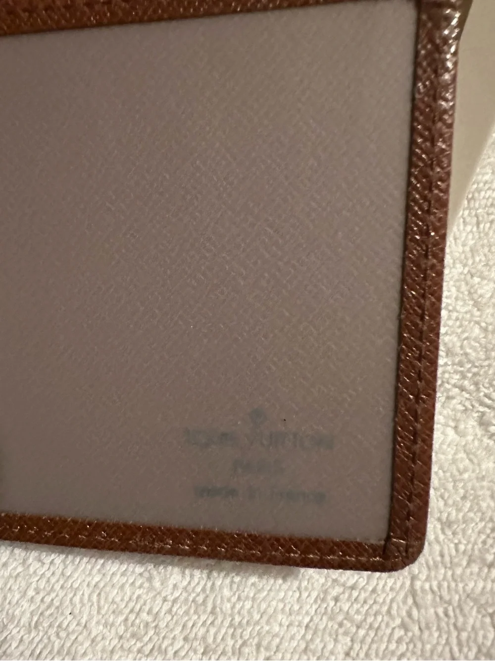 Louis Vuitton Brown Taiga Leather ID Card Holder